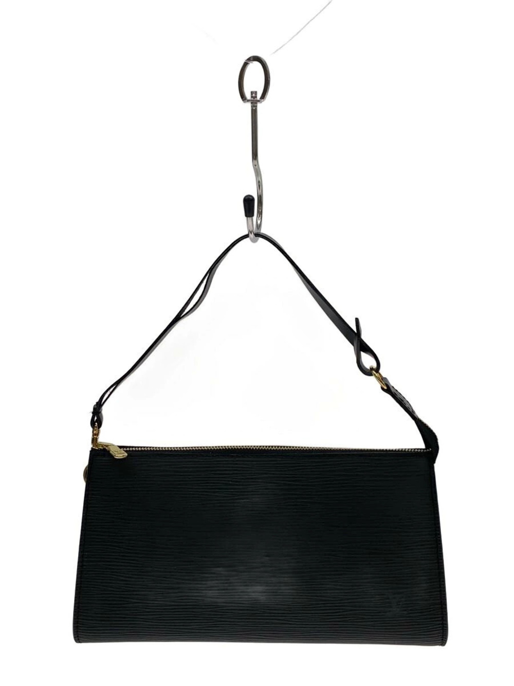 LOUIS VUITTON Pochette Accessoires Epi Leather Black